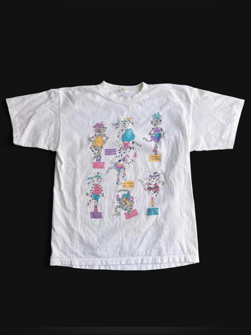 Vintage 90’s Silver Screen made in USA single stitch Aerobics Novelty Tee